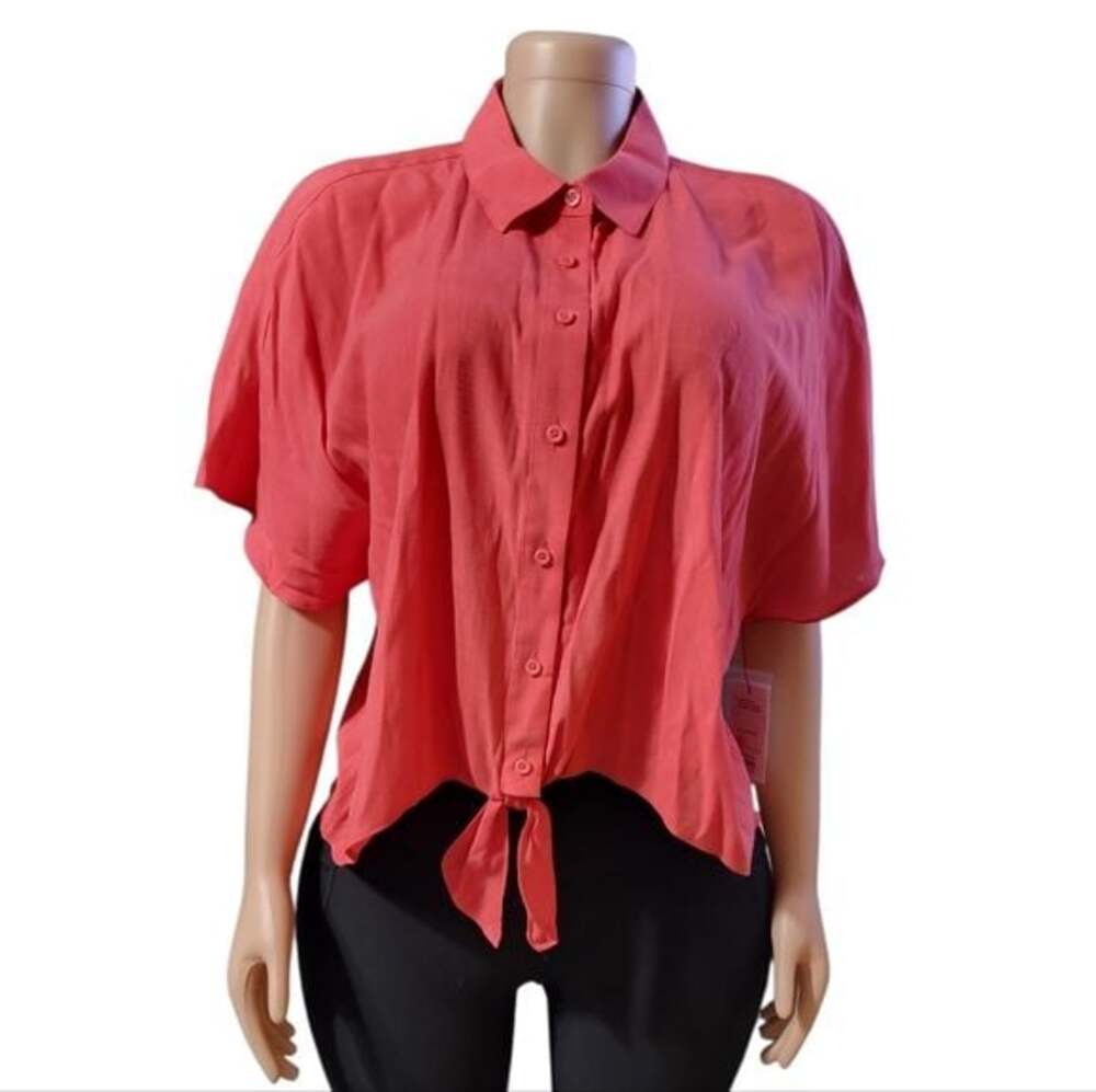 Nine West Vibrant Red Fabric